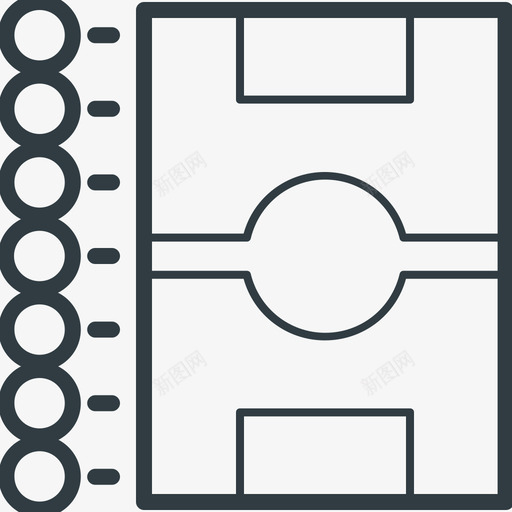 足球场运动线图标svg_新图网 https://ixintu.com 足球场 运动矢量线图标