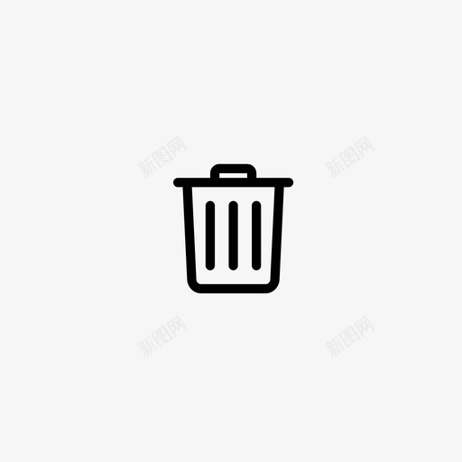 垃圾袋子删除图标svg_新图网 https://ixintu.com 删除 取出 回收 垃圾 垃圾桶 处理 移动银行服务应用程序像素完美 移除 袋子