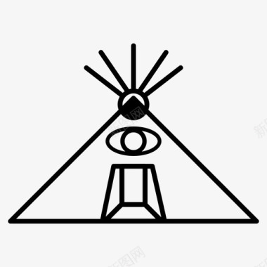 金字塔眼国宝石匠图标图标