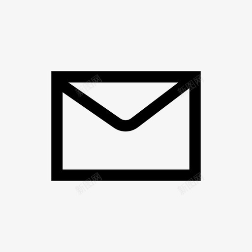 信件收件人邮件图标svg_新图网 https://ixintu.com 信件 信息 发送 对象 收件人 材料 消息 电子邮件 粗线条 邮件