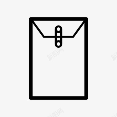 马尼拉信封保护信件图标图标