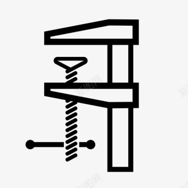 夹具卡扣紧固件图标图标