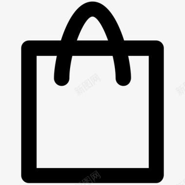购物袋工具包戳图标图标