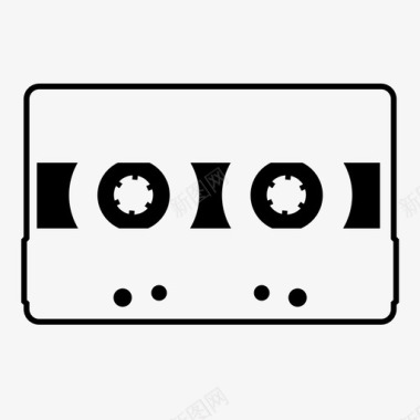 盒式磁带音频混音磁带图标图标