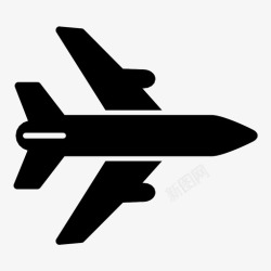 机场空运飞机车辆机尾图标高清图片