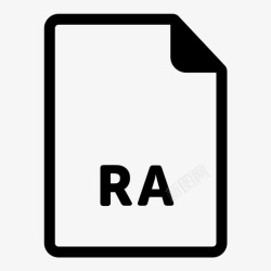 RA格式ra文件数据扩展名图标高清图片