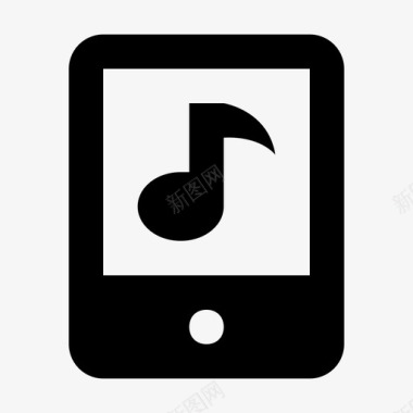 移动音乐智能手机播放列表图标图标