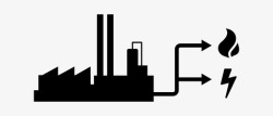 联产热电联产电气图标高清图片