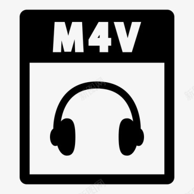 m4v文件播放音乐图标图标