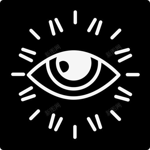 监视眼标志安全监视已满图标svg_新图网 https://ixintu.com 安全 监视已满 监视眼标志