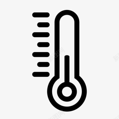 温度计视觉温度图标图标