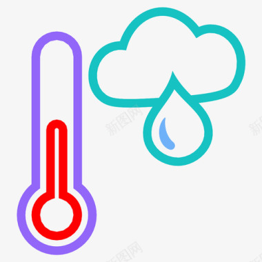 温度计季节病人温度计图标图标