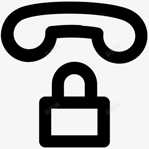 拨号代码安全粗体线图标svg_新图网 https://ixintu.com 安全粗体线图标 拨号代码
