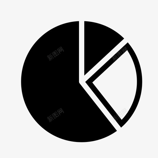 饼图报告总体图标svg_新图网 https://ixintu.com 业务 信息 分析 危险 平滑填充业务 总体 报告 管理 统计 预测 饼图