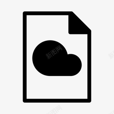 云文件文本服务器图标图标