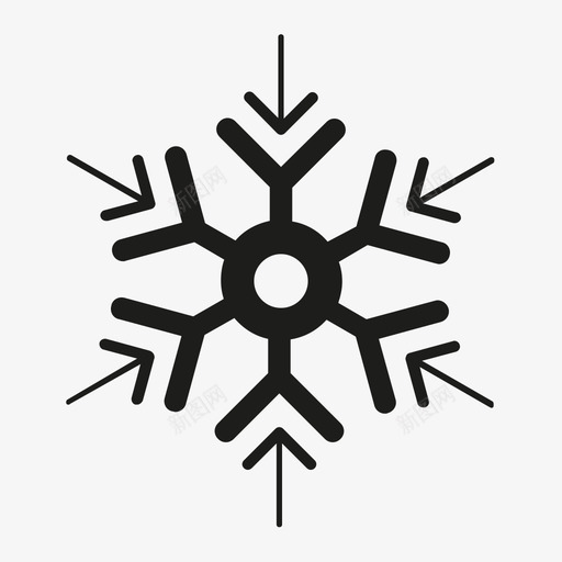 雪花圣诞节云图标svg_新图网 https://ixintu.com 云 冬天 冰水 圣诞节 天空 寒冷 雪花 雪花v01