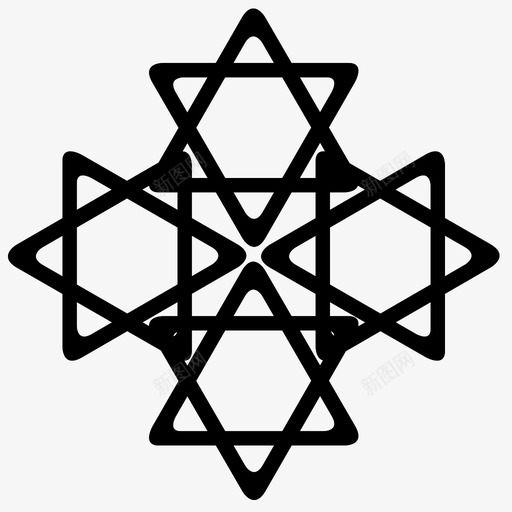 图案三角形对称图标svg_新图网 https://ixintu.com weeve 三角形 制作 图案 对称 形状 政治 星星 设计图案