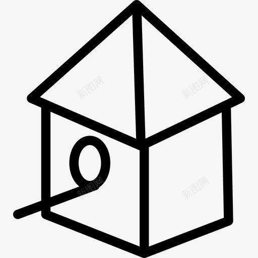 房子变型的形状几个笔画图标svg_新图网 https://ixintu.com 几个笔画 房子变型的形状