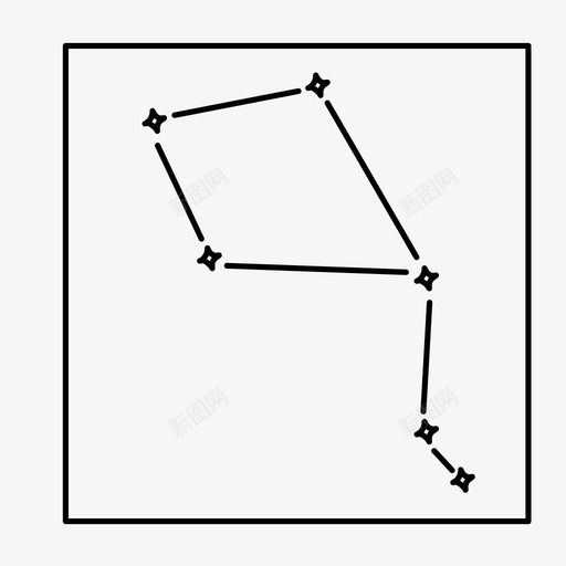 天秤座占星术星座图标svg_新图网 https://ixintu.com 占星术 发光 天秤座 天空 对称 星座 星星 风筝