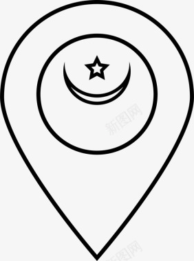 毛里塔尼亚国旗马格里布世界图标图标