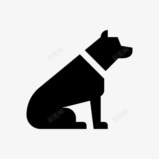 狗宠物顺从图标svg_新图网 https://ixintu.com 动物 宠物 忠诚 标牌 狗 猎犬 顺从 食肉动物