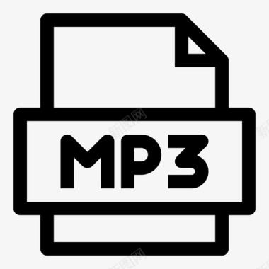 mp3文件技术免提图标图标