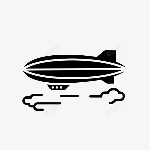 齐柏林飞艇直升机飞行图标svg_新图网 https://ixintu.com 气球 浮空器 直升机 运输 飞机 飞艇 飞行 齐柏林飞艇