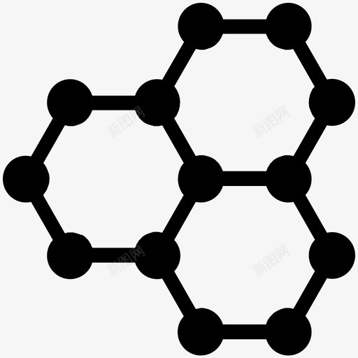 分子科学环图标svg_新图网 https://ixintu.com dna 三人组 分子 分子结构 原子 环 科学 科学技术酷载体图标 群 链