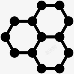 分子结构链分子科学环图标高清图片