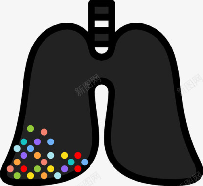 肺病图标图标