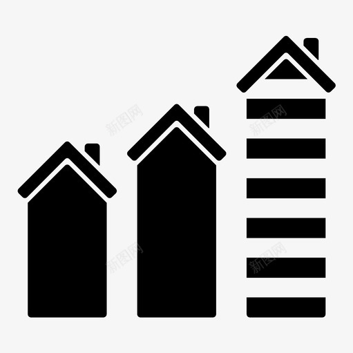 不动产趋势不动产价格图标svg_新图网 https://ixintu.com 不动产 不动产趋势 业务 价格 减少 分析 图表 增加 市场 建筑 销售