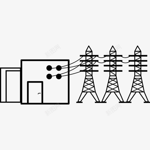 带电源线技术能源图标的电源外壳svg_新图网 https://ixintu.com 带电源线 技术 能源图标的电源外壳