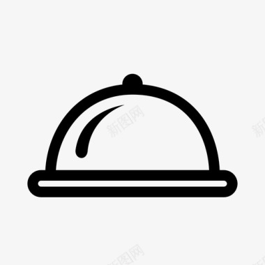 食物覆盖饮食餐厅图标图标