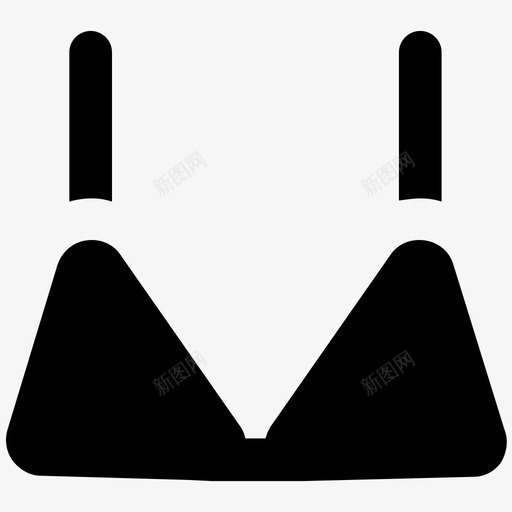 胸罩夏季大胆的纯色图标svg_新图网 https://ixintu.com 夏季大胆的纯色图标 胸罩
