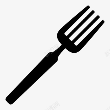 餐叉钢制勺子图标图标