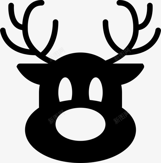 驯鹿漂亮的驯鹿两只眼睛图标svg_新图网 https://ixintu.com 两只眼睛 两只驯鹿 假日踏实 圣诞节 大嘴 庆祝 派对 漂亮的驯鹿 节日 驯鹿 黑白相间