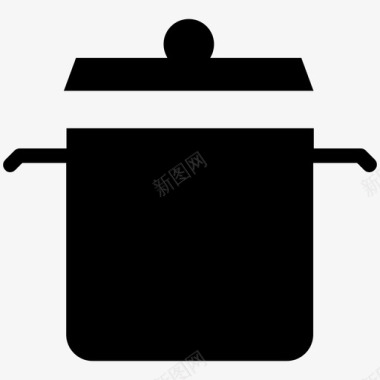 烹饪锅砂锅炊具图标图标