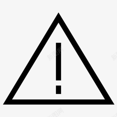 警告三角标志交通标志图标图标