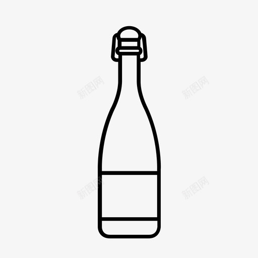 葡萄酒瓶甜味起泡图标svg_新图网 https://ixintu.com 梅洛 甜味 红色 葡萄 葡萄酒瓶 起泡 软木 马尔贝克