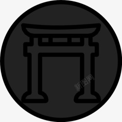 日本象征神道教传统象征图标高清图片
