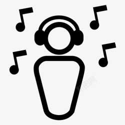 节日歌曲听音乐无声迪斯科录音图标高清图片