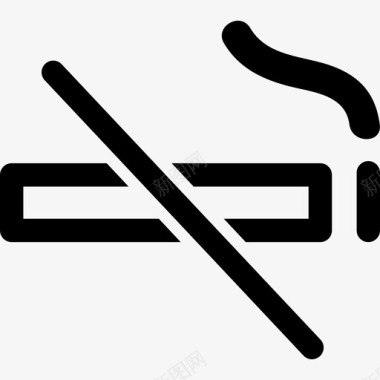禁止吸烟标志标志灯塔图标图标