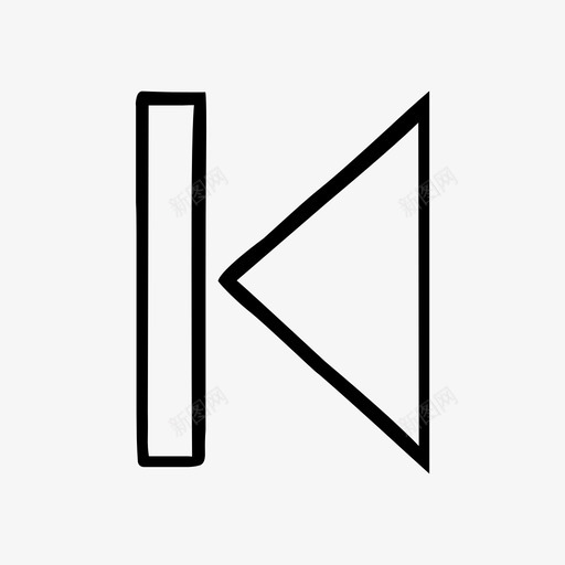 上一个向后倒带图标svg_新图网 https://ixintu.com 上一个 倒带 向后 白色 绘制集2个平面 跟踪 跳过