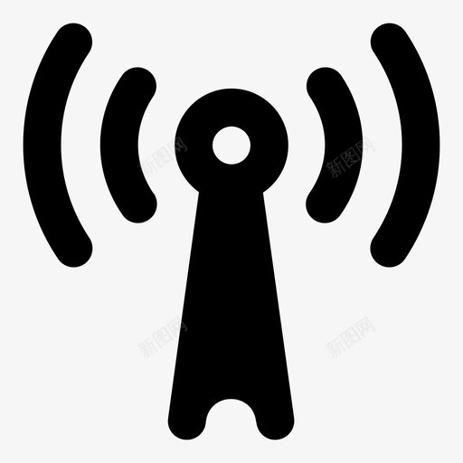 无线电塔信号显示块图标svg_新图网 https://ixintu.com 信号 天线 对象 无线电塔 无线电波 显示块 材料 目标 网络服务器粗体轮廓 项目