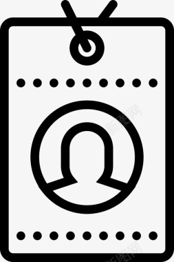 员工徽章个人资料护照图标图标