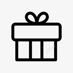 生日优惠券礼品生日礼盒图标高清图片