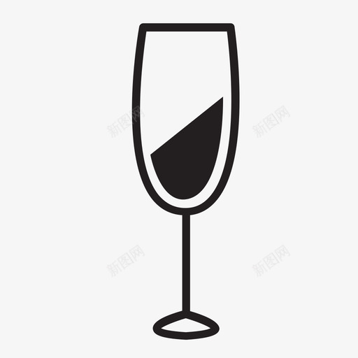 香槟派对新年图标svg_新图网 https://ixintu.com 俱乐部 新年 新年派对 派对 浪漫 玻璃杯 约会 酒精 饮料 香槟
