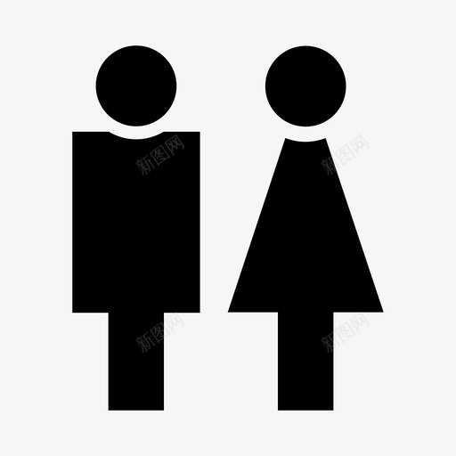 男女组合日本洗手间性别偶像图标svg_新图网 https://ixintu.com 日本洗手间性别偶像 男女组合