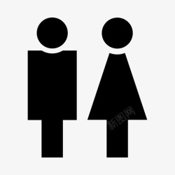 日本男女男女组合日本洗手间性别偶像图标高清图片