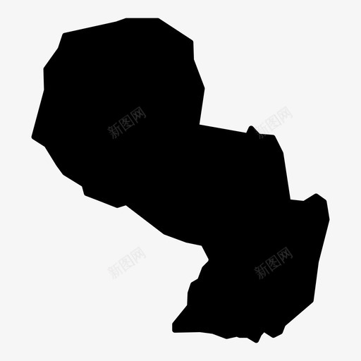 巴拉圭地区国家图标svg_新图网 https://ixintu.com 世界地图字形 位置 包围 国家 地区 地图 地点 导航 巴拉圭